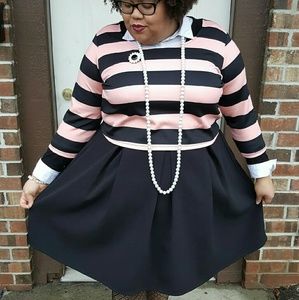 Ashley Nell Tipton Striped Crop Top