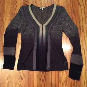 Ombré blue/gray top