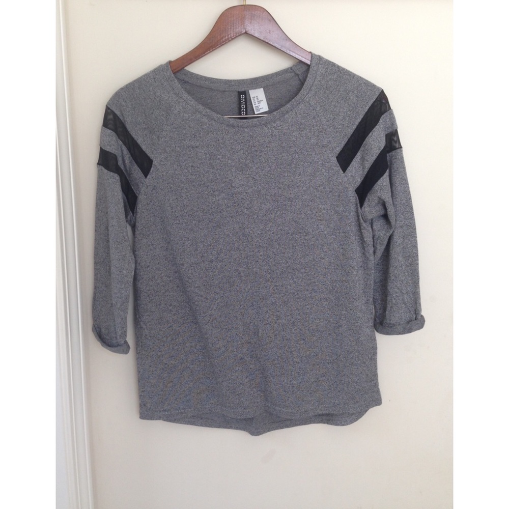 H&M stripe sleeve shirt