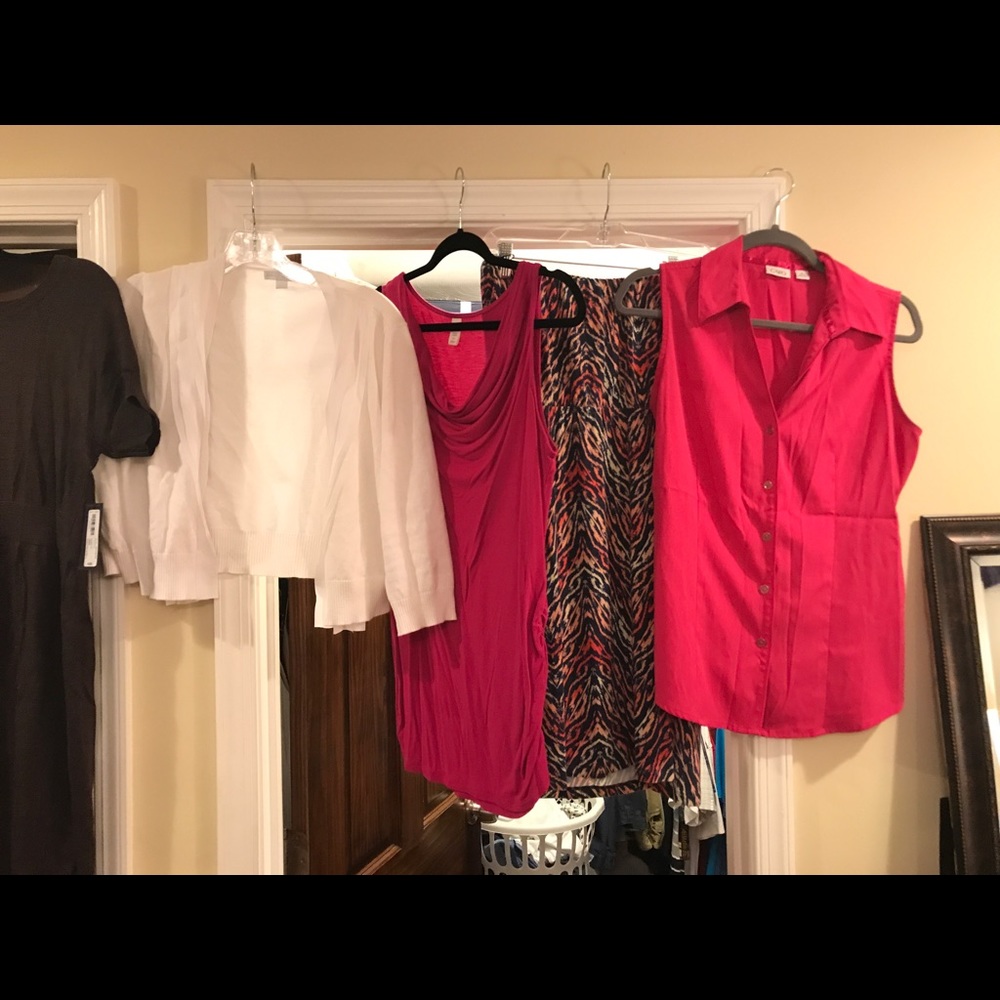 4 women's tops/dress