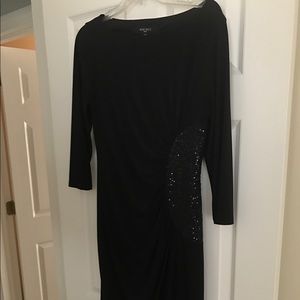 Long sleeve black dress