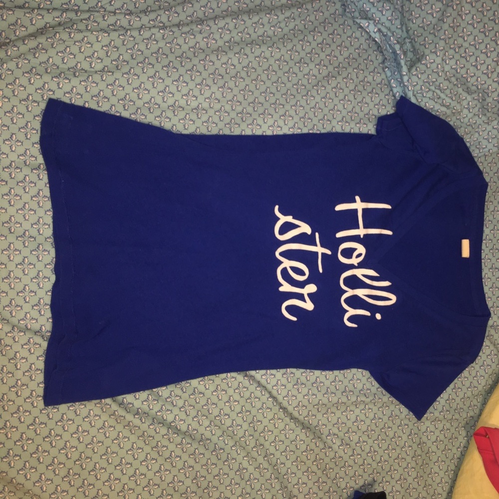 Hollister Blue V-beck Tshirt