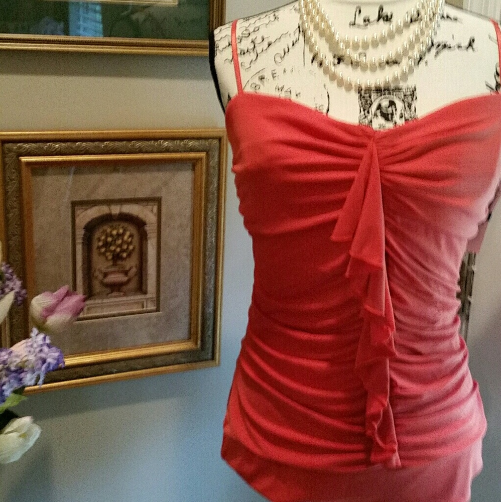 Takara  Ruched Stretch Jersey Top -XL