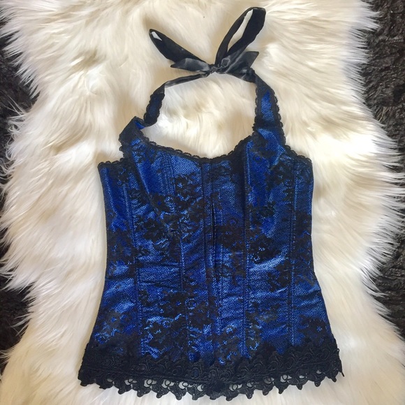 Frederick's of Hollywood Tops - S/34 Frederick's of Hollywood Blue Black Corset