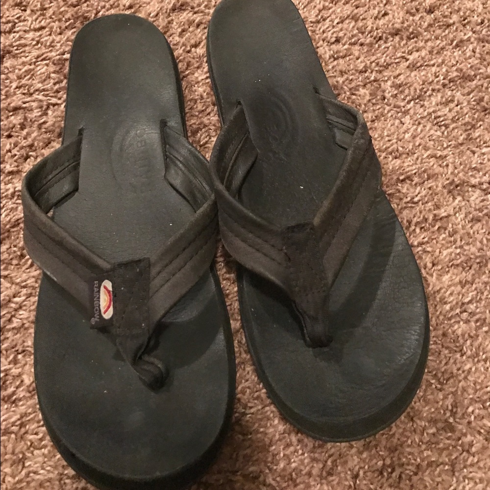 Black Rainbow Sandals