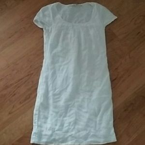 BODEN cap sleeve linen dress