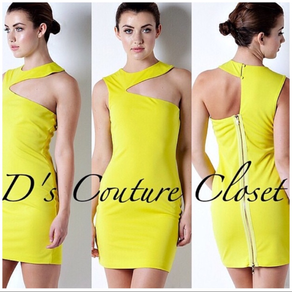 One Shoulder Cutout Dress - brand new w/ tags