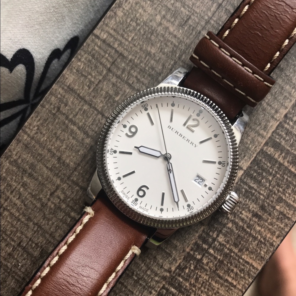 Burberry leather watch