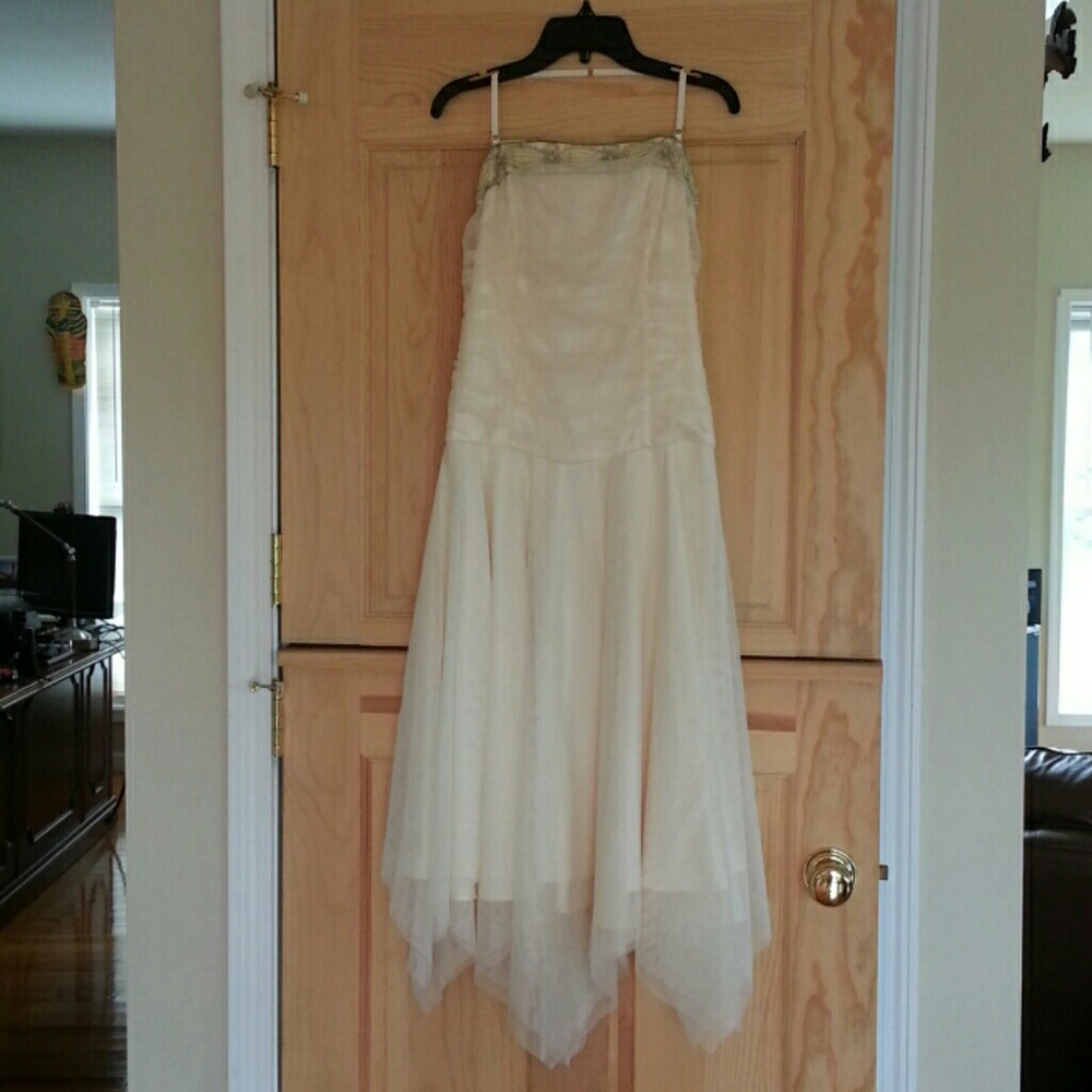 Formal cream dress