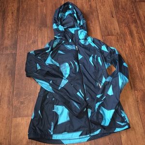 Lululemon peacock print back pack it jacket