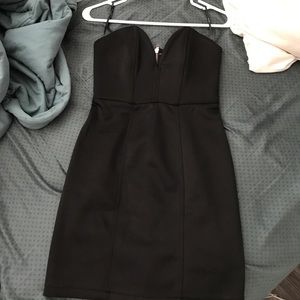 Forever 21 Strapless Black Mini
