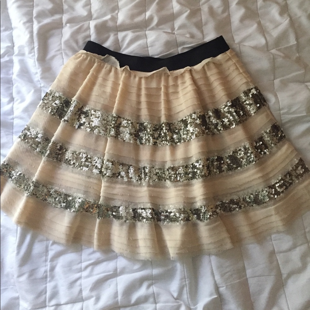 Free People ruffle and sequined skirt!