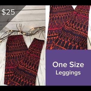 LuLaRoe OS leggings Halloween colors!