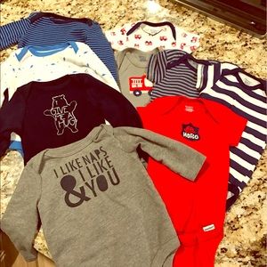 Large Bundle Baby Boy Clothing NB-3 mo