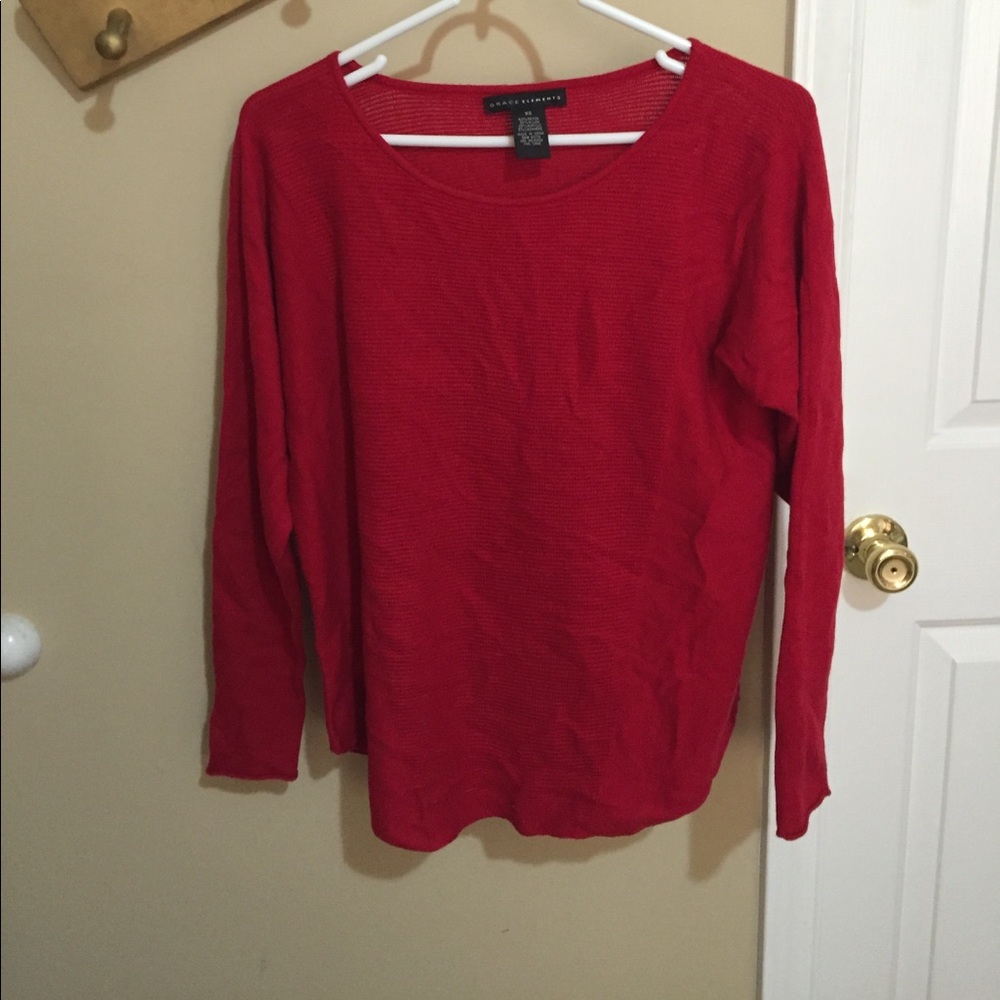 Red sweater