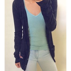 Hollister Navy Sweater Cardigan