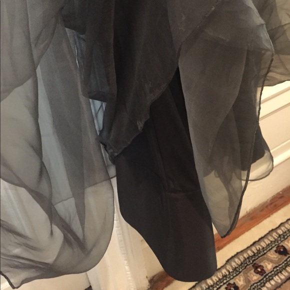 Alice and Olivia 100% Silk Gunmetal Skirt STUNNING - Picture 6 of 8
