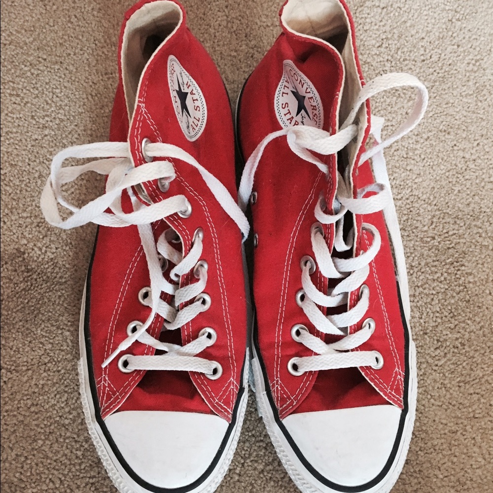Red Converse Hightops