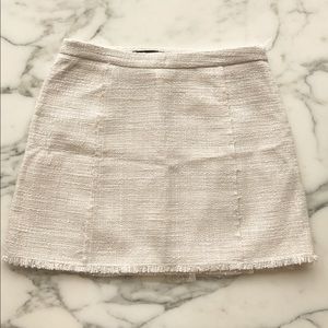Bouclé Knit Vintage Style Mini Skirt