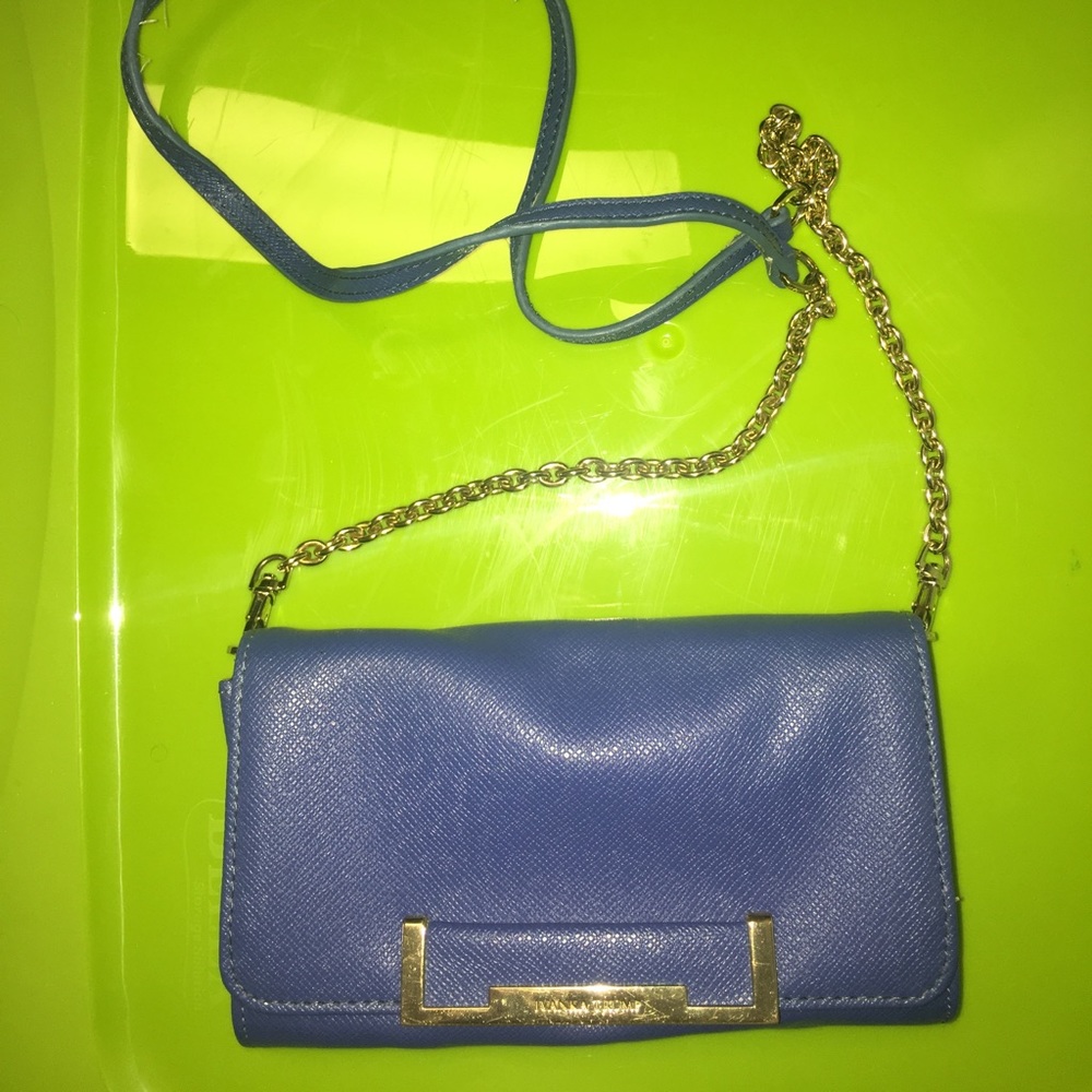 Ivanna Trump Blue Crossbody