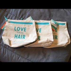Moroccan Oil Cosmetic Bag, 2 available.