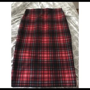 Plaid Knee length