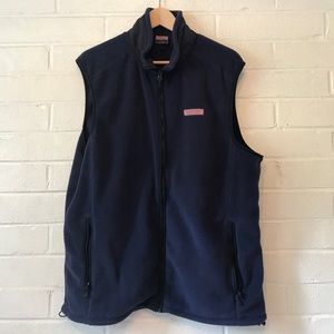 Vineyard Vines Navy Fleece Vest