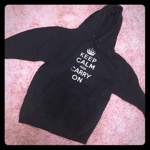 Keep calm carry on hoodie