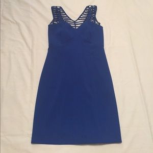 Laundry cocktail dress in royal blue