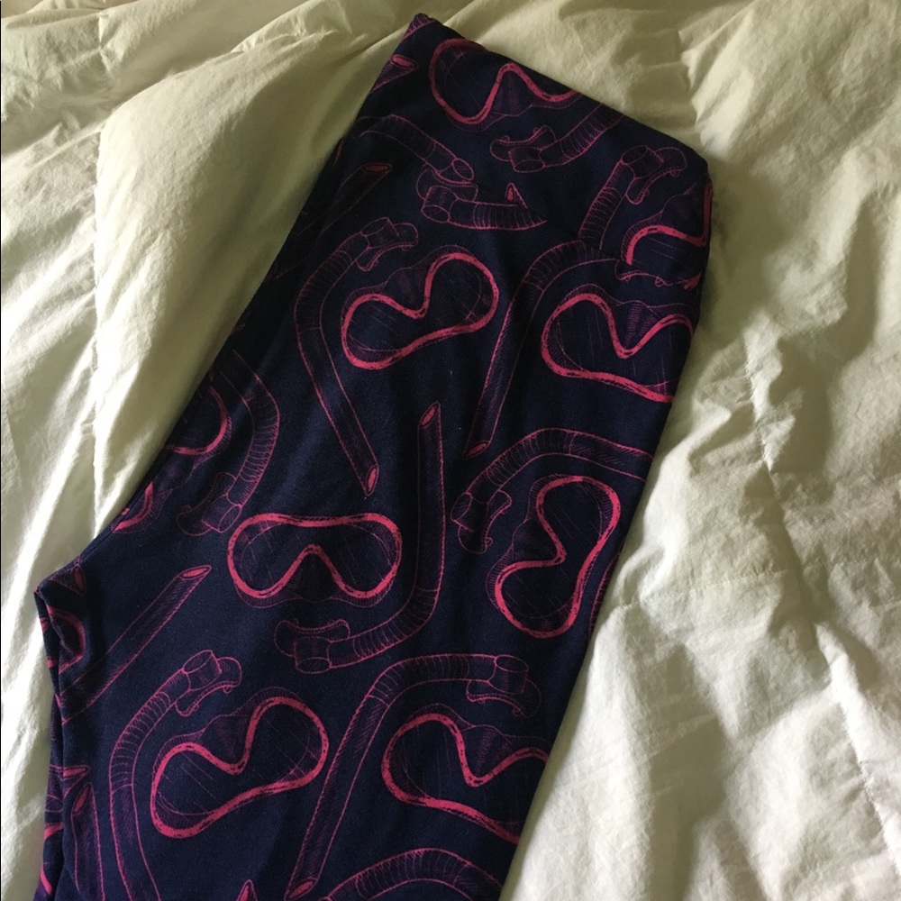 Lularoe Goggles Snorkels Leggings TC