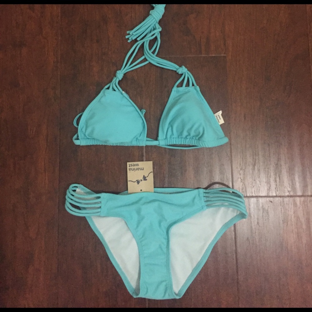 Bikini teal size Small NWT