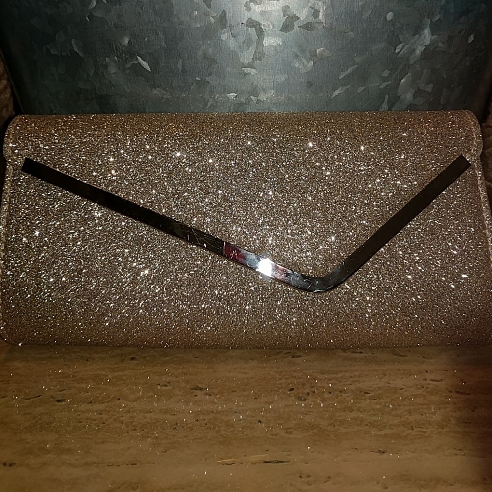 ✨Gold Sparkly Glitter Bag✨