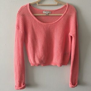 Urban Outfitters ByCorpus Cropped Coral Sweater XS