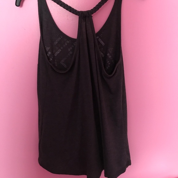 🆕 Dark grey braided strap top - Picture 2 of 4