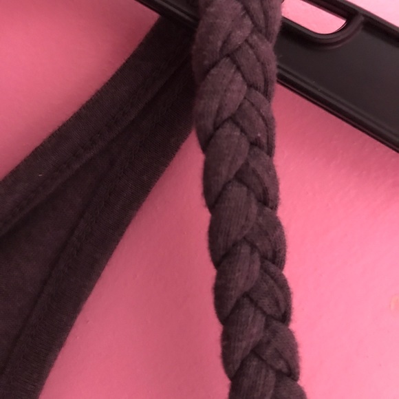 🆕 Dark grey braided strap top - Picture 3 of 4