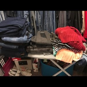 15 pairs of jeans skinny and regular size 13 /15