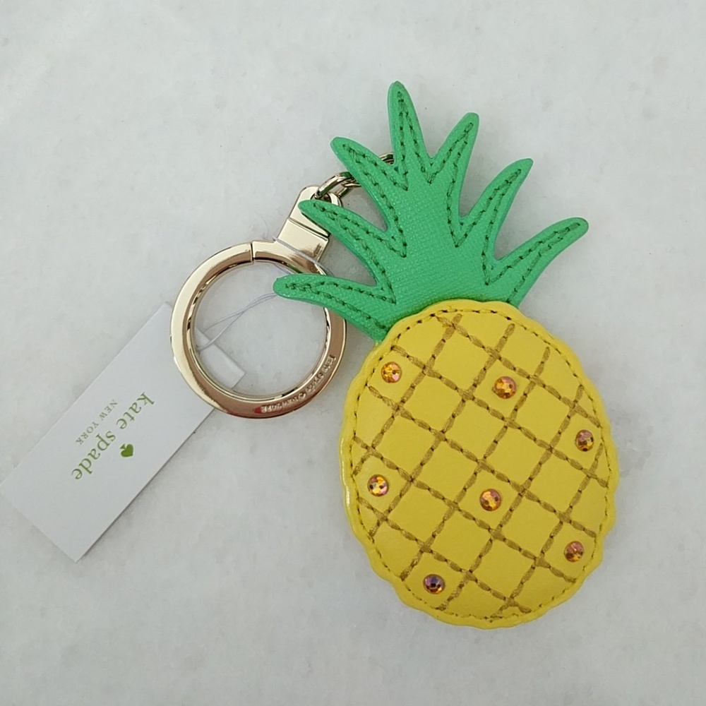 Kate spade pineapple key chain