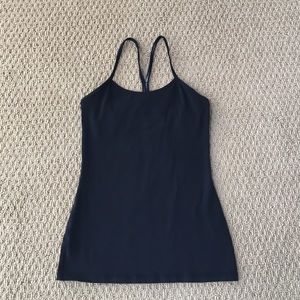 Lululemon black tank top.