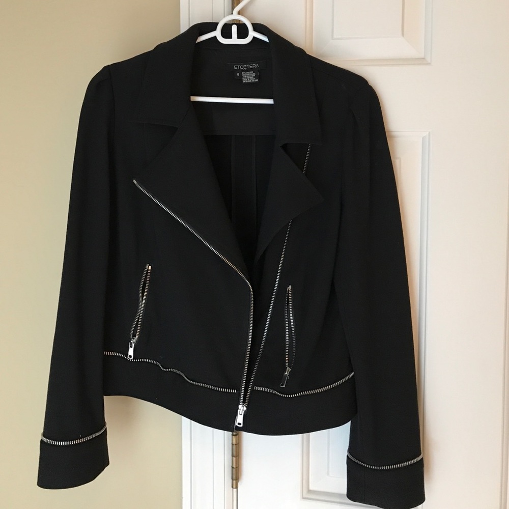 Black Moto style jacket