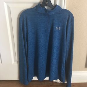 Blue under armour heat gear long sleeve