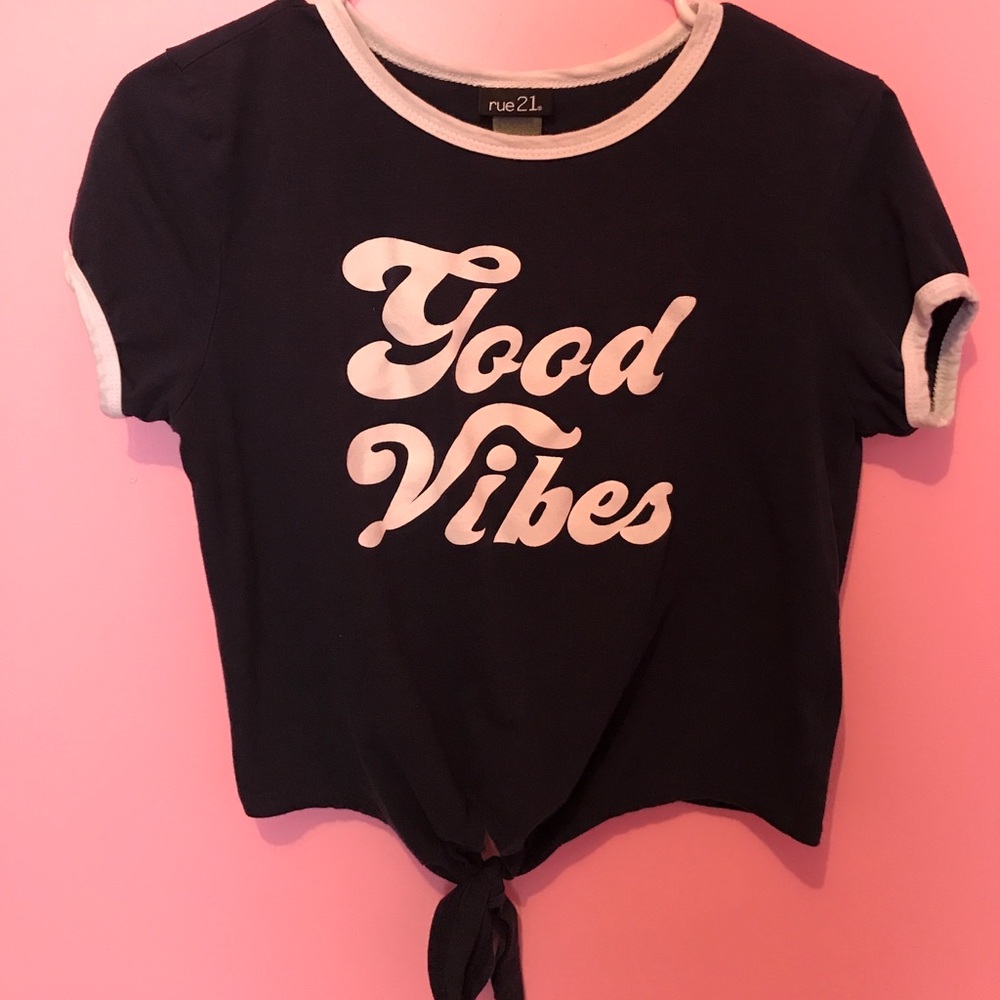 Good vibes crop top