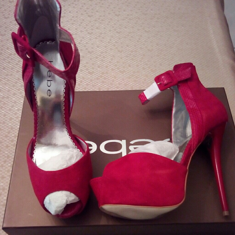 BEBE strappy heels