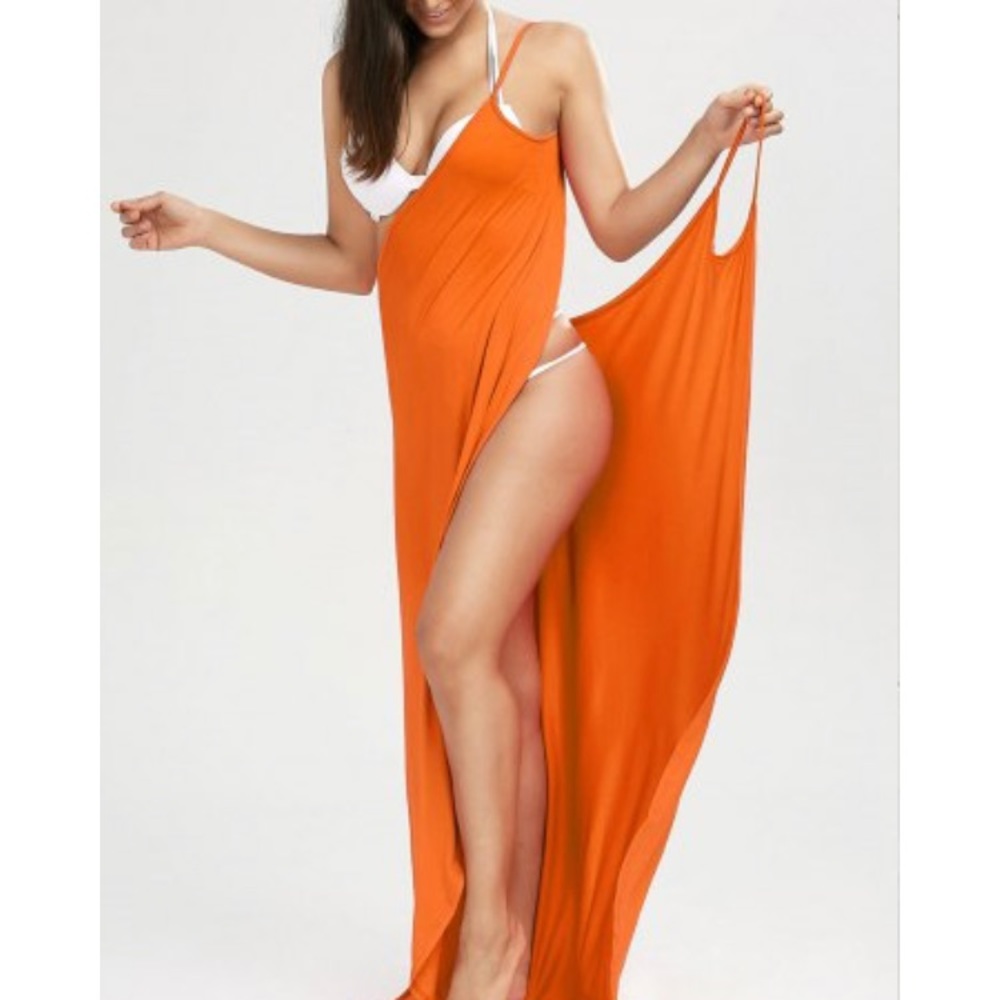LAST 1❗️FINAL ⬇️Multi-Way Neon Orange Cover Up - Picture 4 of 7