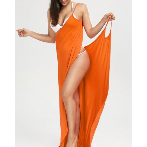 LAST 1❗️FINAL ⬇️Multi-Way Neon Orange Cover Up - Picture 4 of 7