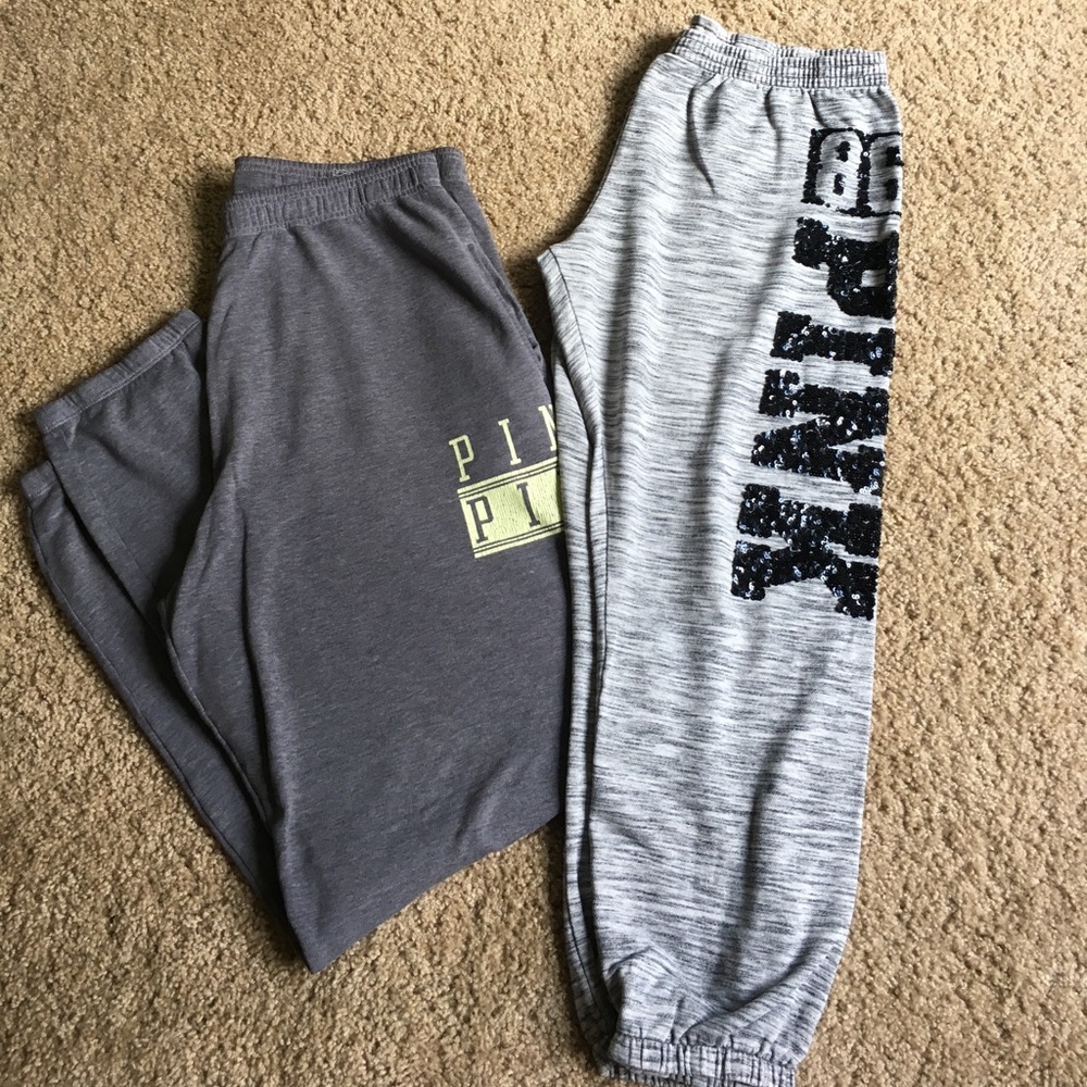 SOLD on FB Two pair PINK Sweatpants