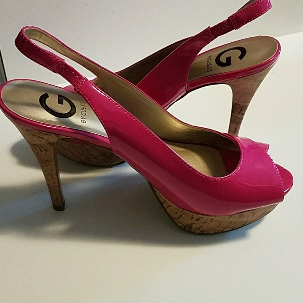 Like new pink Guess heels