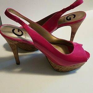 Like new pink Guess heels