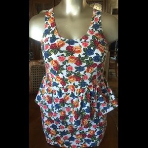 Floral Peplum Dress ✨ PLUS SIZE