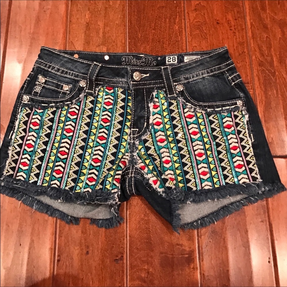 Brand new Miss Me, sequin shorts.