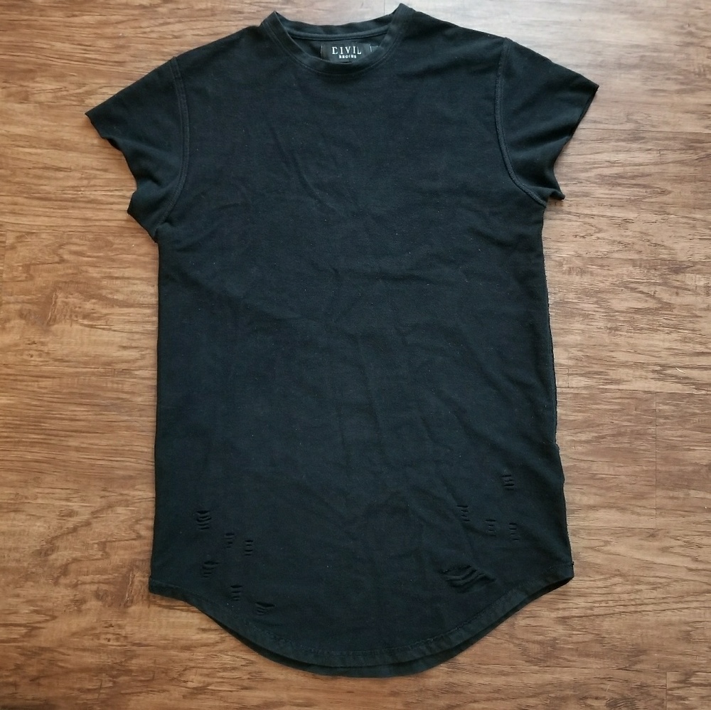 Men's Civil Regime distressed long tee